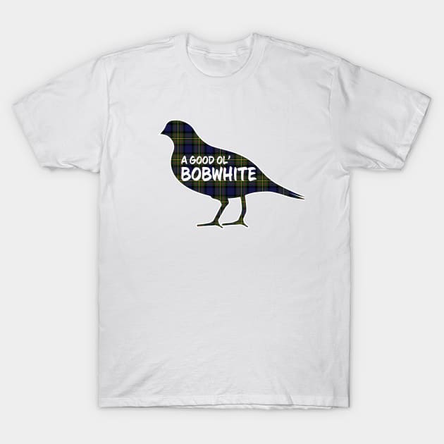 Bobwhite Critter - MacLaren Plaid T-Shirt by Wright Art